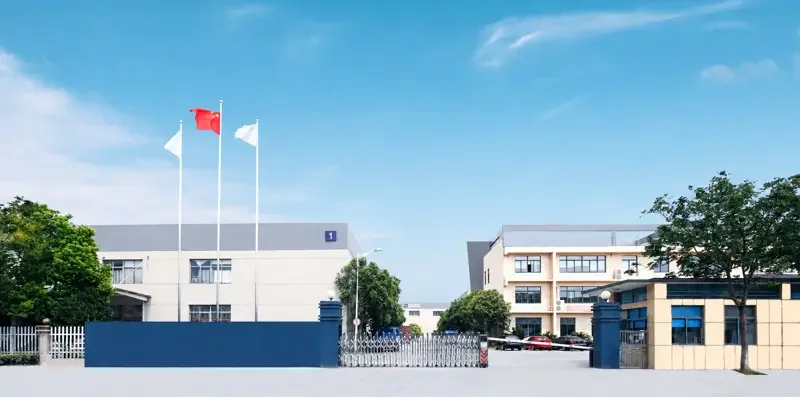 Entrance and buildings at a partner coating production facility