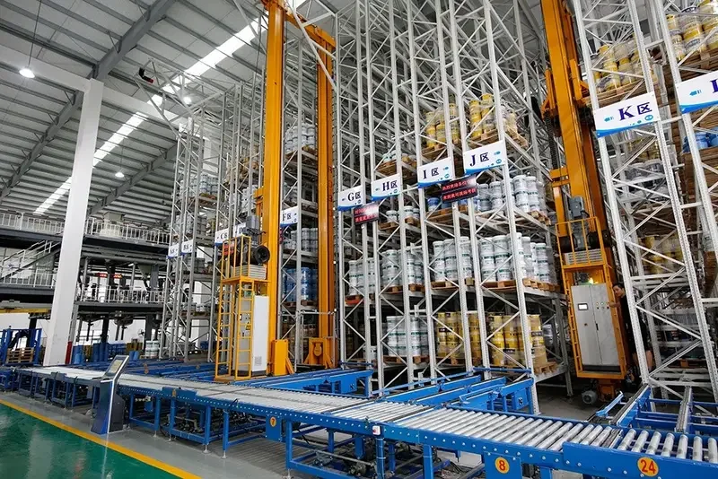 Warehouse at a partner production facility